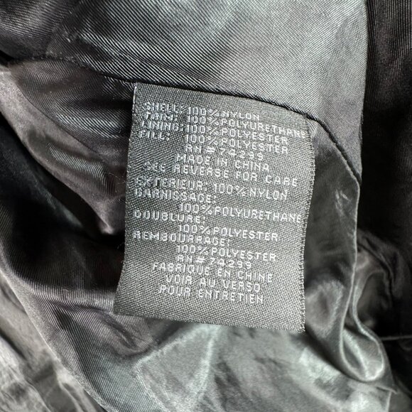 Steve Madden Womens Quilted Jacket M Black Nylon Polyester - Picture 4 of 11